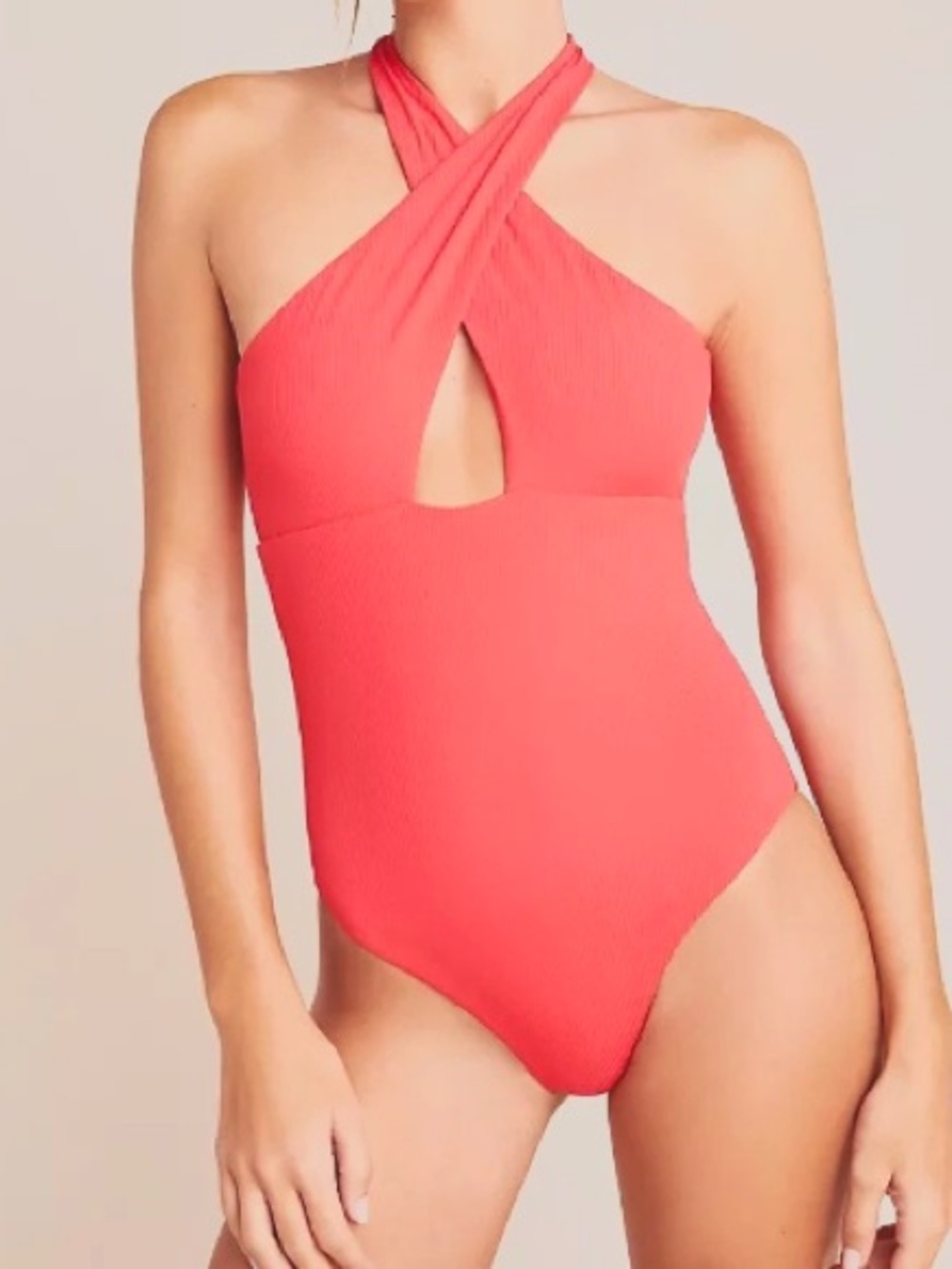 Women’s Anthropologie Onia Nicole Ribbed One Piece Swimsuit Size S
